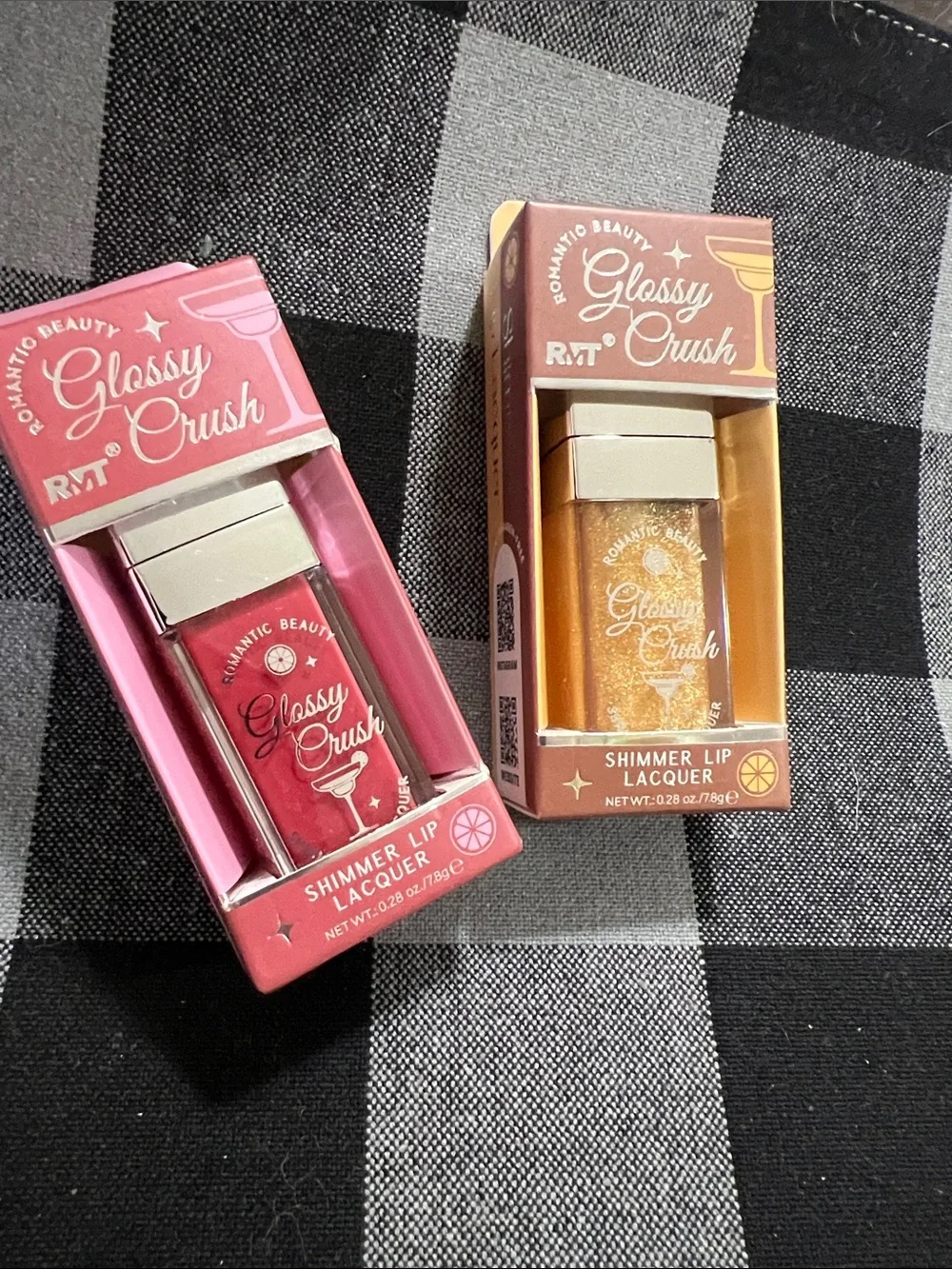 New RESELLER BUNDLE Glossy Crush Shimmer Lip Lacquer - Pink & Orange